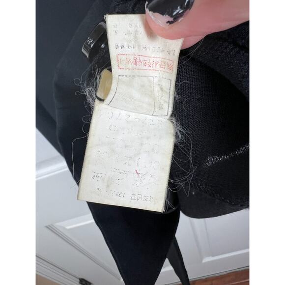 90s Y2K Cocorita Gerolamo Black Preppy Collared Suit Vest Heart Buttons 0 XXS - Picture 7 of 9